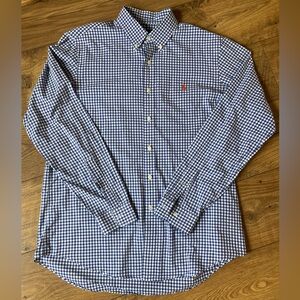 EUC Ralph Lauren Gingham Check Classic Fit Shirt- Large